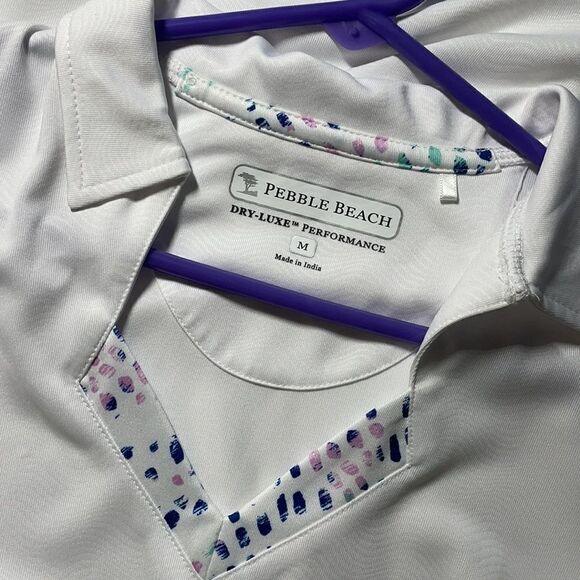 Pebble Beach Woman’s Medium White Golf Dry Lux - Picture 5 of 7